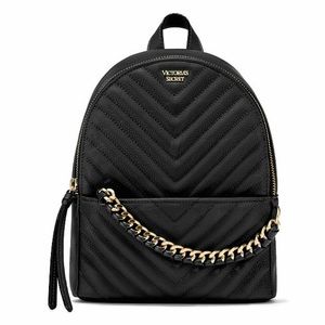 Pebbled V-Quilt Small City Backpack